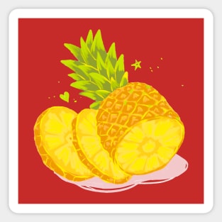 Pineapple Hand Drawn Chalk Sticker